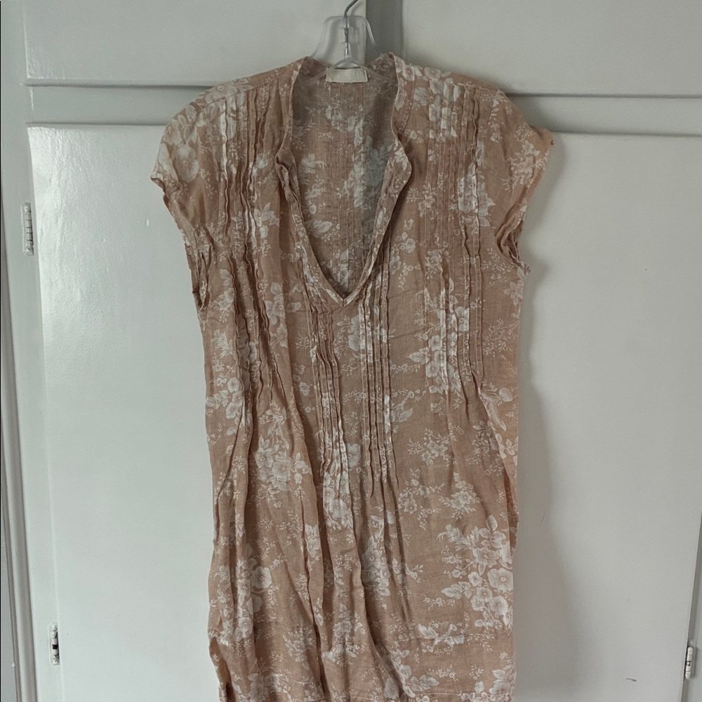 CP Shades Tan Floral Dress